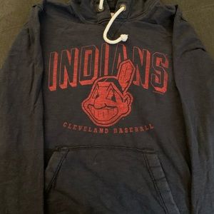 47 Brand Cleveland Indians hooded sweatshirt (M)